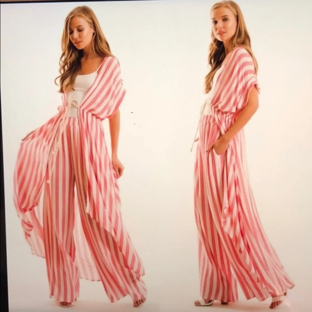 Love In hot pink and white duster - Picture 5 of 6